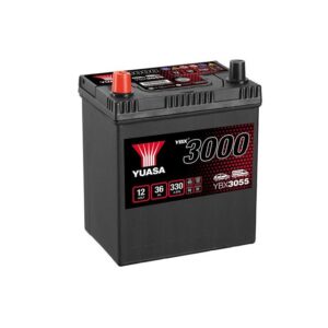 12 5050694029592 YBX3055 YBX3055 YUASA - B19 JIS - 12V 36AH 330A - 187X127X225 MM - POLARITA' SX
