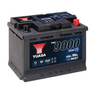 4 5050694029158 YBX9027 YBX9027 YUASA - L2 - START AND STOP AGM - 12V 60AH 640A - 242X175X190 MM