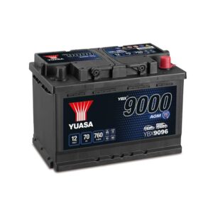 5 5050694029165 YBX9096 YBX9096 YUASA - L3 - START AND STOP AGM - 12V 70AH 760A - 278X175X190 MM