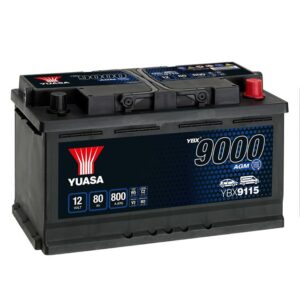 6 5050694029172 YBX9115 YBX9115 YUASA - L4 - START AND STOP AGM - 12V 80AH 800A - 317X175X190 MM