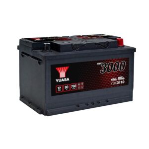 78 5050694029721 YBX3110 YBX3110 YUASA - LB4 - 12V 80AH 760A - 317X175X175 MM